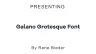 Galano Grotesque Font